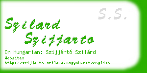 szilard szijjarto business card