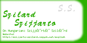 szilard szijjarto business card